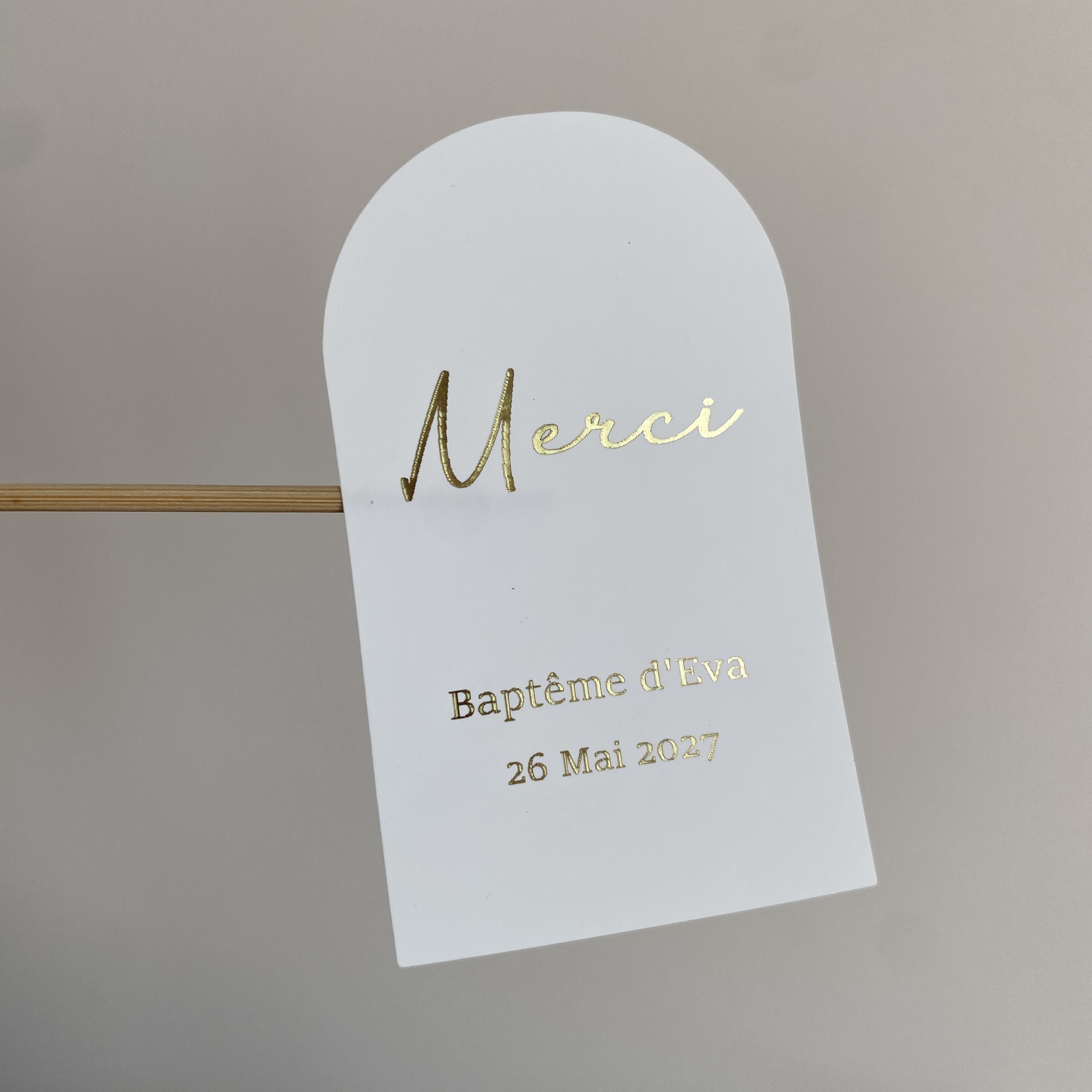 Custom Baptism Candle Merci Th – Personalised Candle Label recenzja i cena