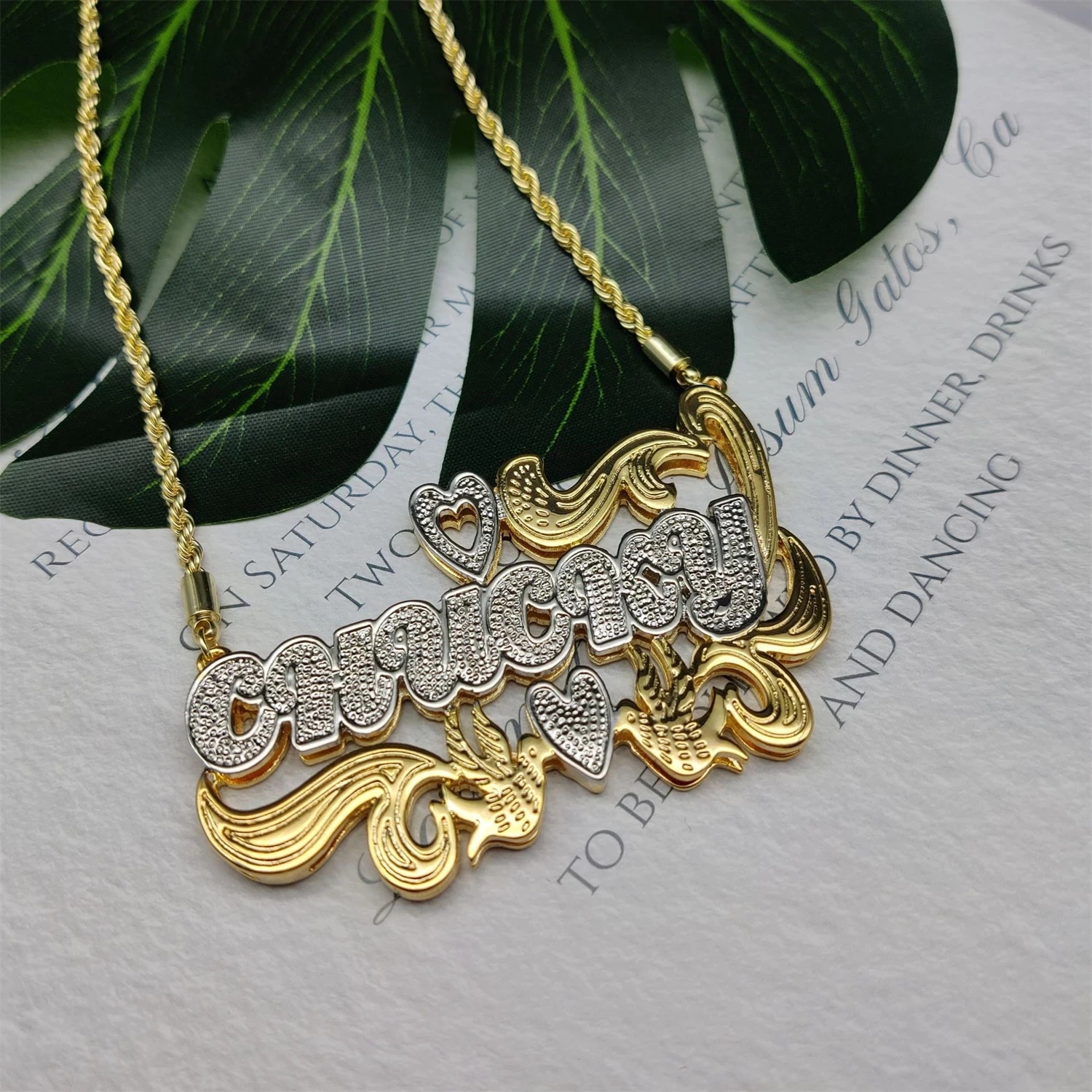 Zciti Custom Name Necklace 18K – Name Necklace Custom recenzja i cena