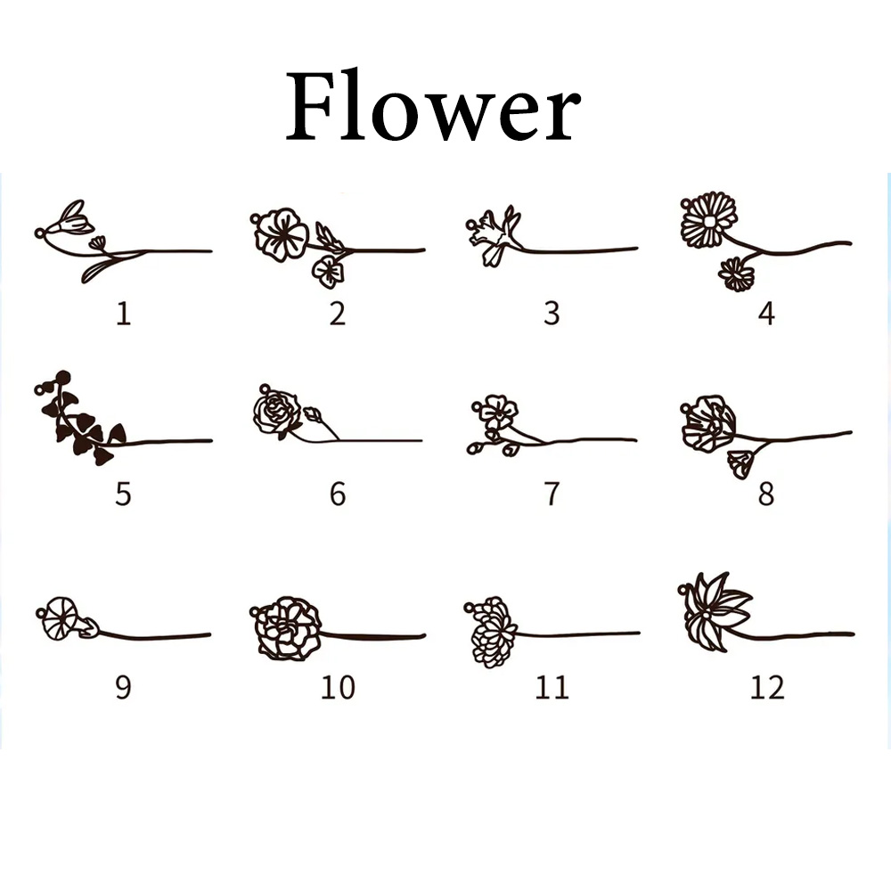 Haiyufly Personalized Custom N – Birth Flower Necklace recenzja i cena