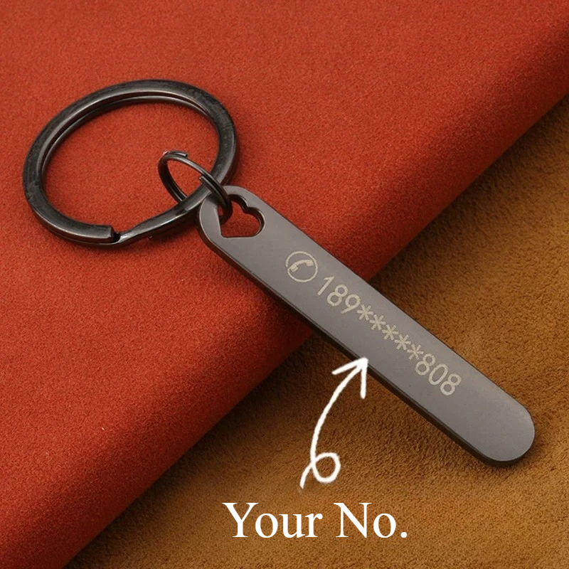 Custom Keychain with Free Engr – Initial Ring Custom recenzja i cena