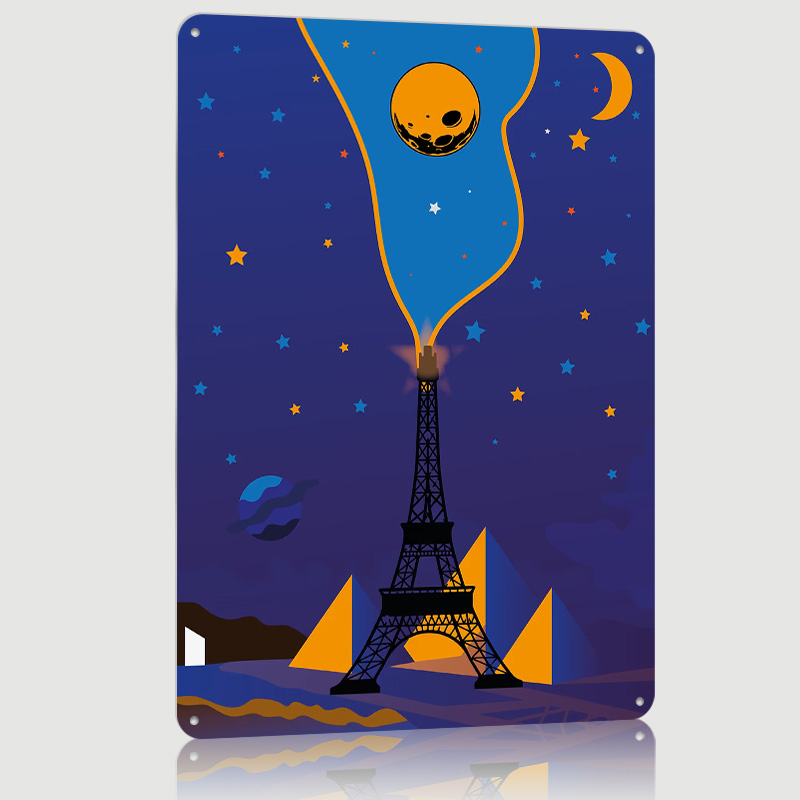 Eiffel Tower Night Sky Poster  – Custom Night Sky recenzja i cena
