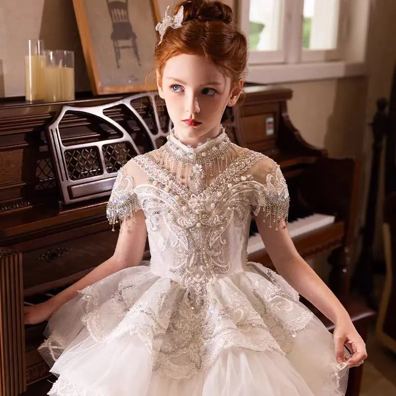 Custom Flower Girl Dress Weddi – Birth Flower Necklace recenzja i cena