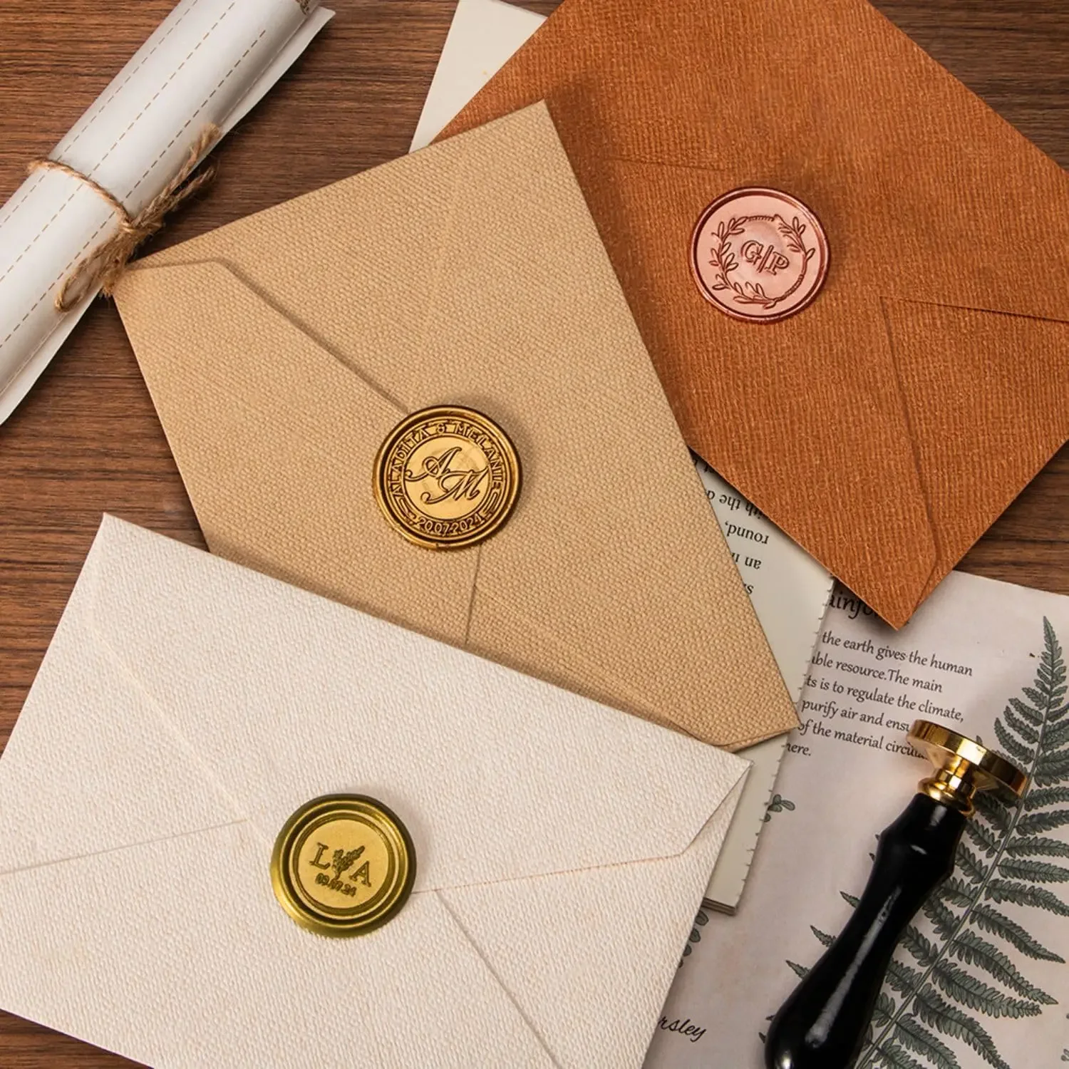 Custom Wax Seal Stamp Kit Doub – Wax Seal Letter Kit recenzja i cena