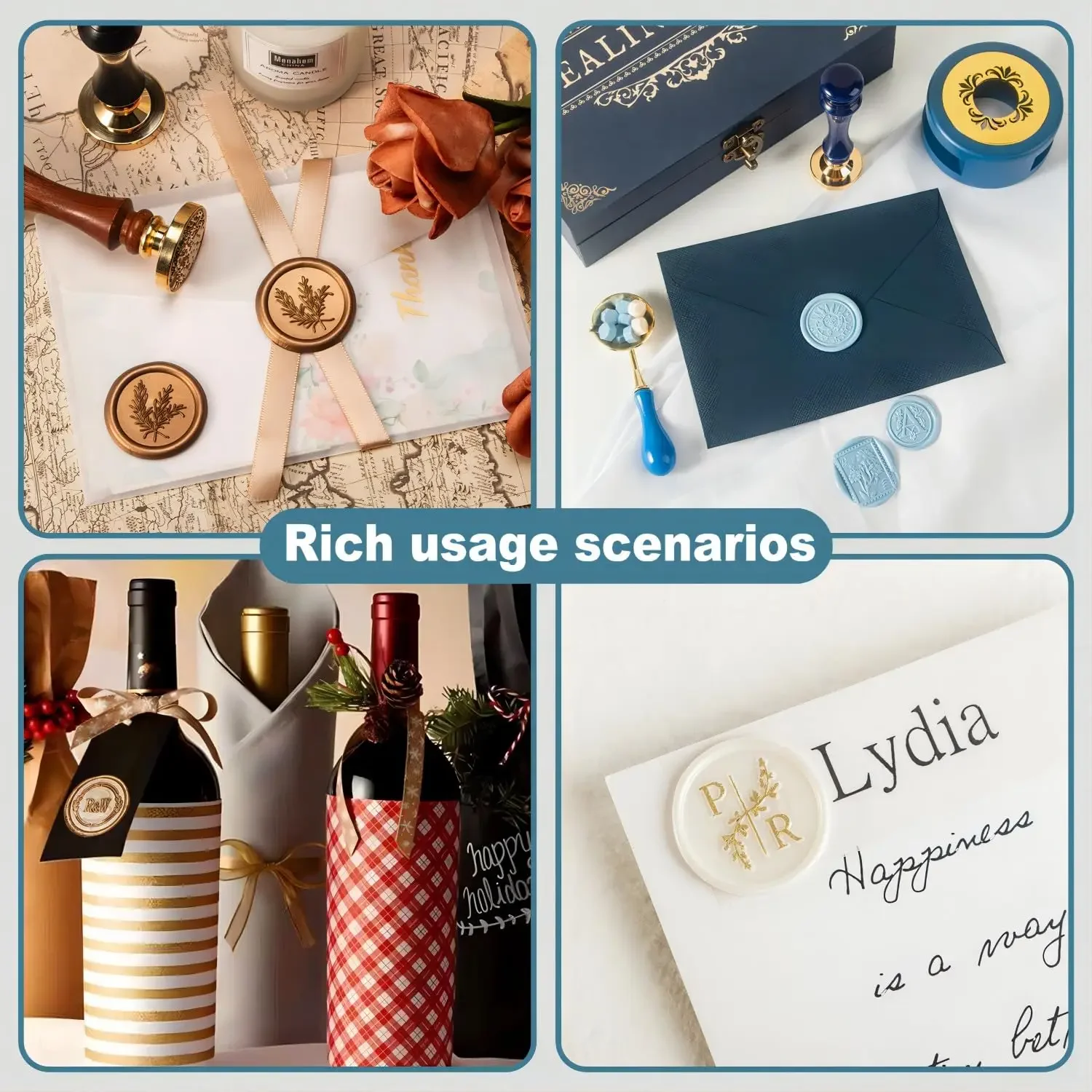Custom Wax Seal Stamp Kit Doub – Wax Seal Letter Kit recenzja i cena