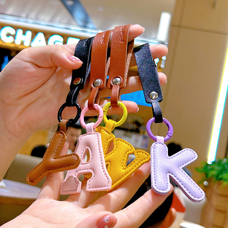 A To Z PU Leather Initial Lett – Monogram Keychain Leather recenzja i cena