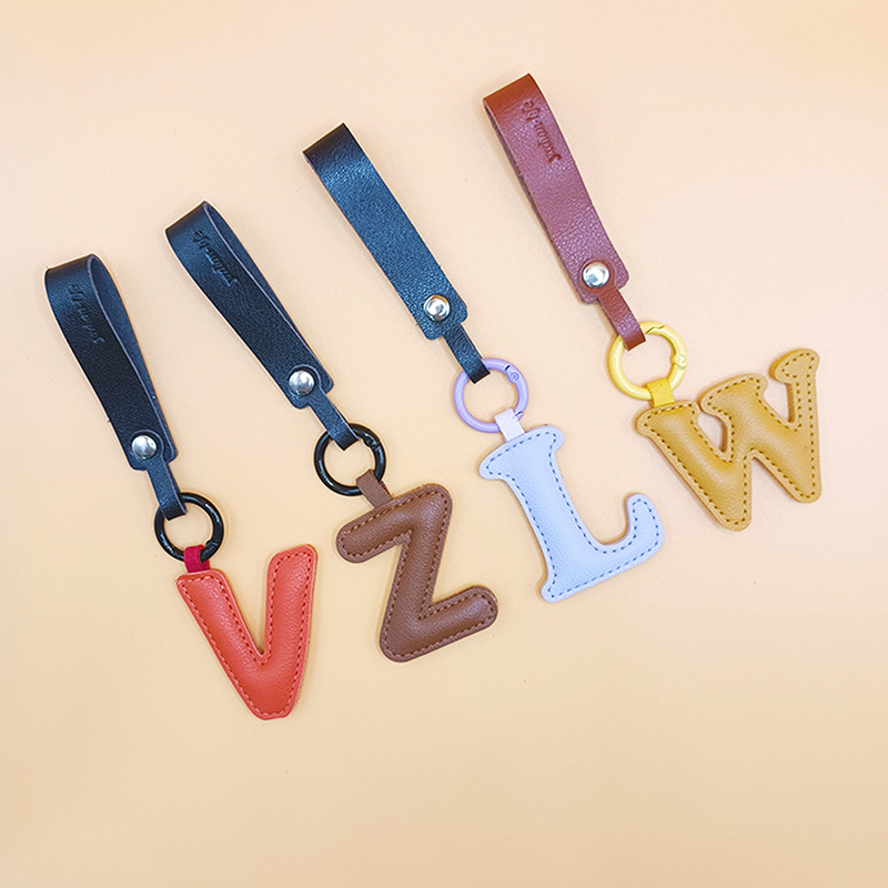 A To Z PU Leather Initial Lett – Monogram Keychain Leather recenzja i cena