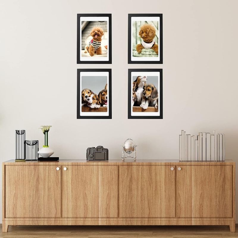 5-Piece Set A4 Black Wooden Ph – Engraved Wood Frame recenzja i cena