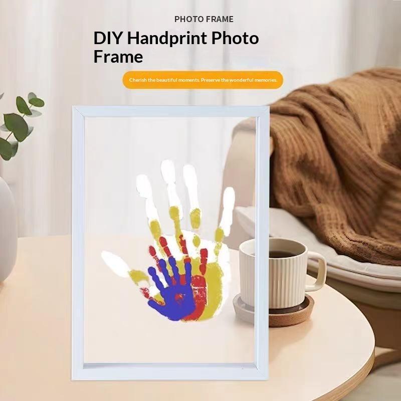 1 Set Family Handprint Photo F – Engraved Wood Frame recenzja i cena