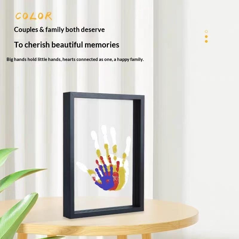 1 Set Family Handprint Photo F – Engraved Wood Frame recenzja i cena