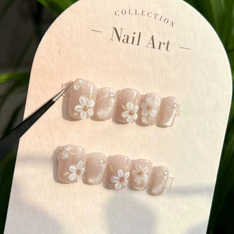 Handmade Press on Nails Summer – Pressed Flower Art recenzja i cena