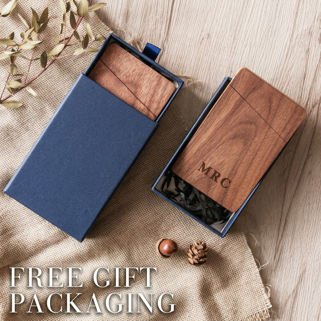 Business Card Holder Wooden Of – Personalized Name Box recenzja i cena