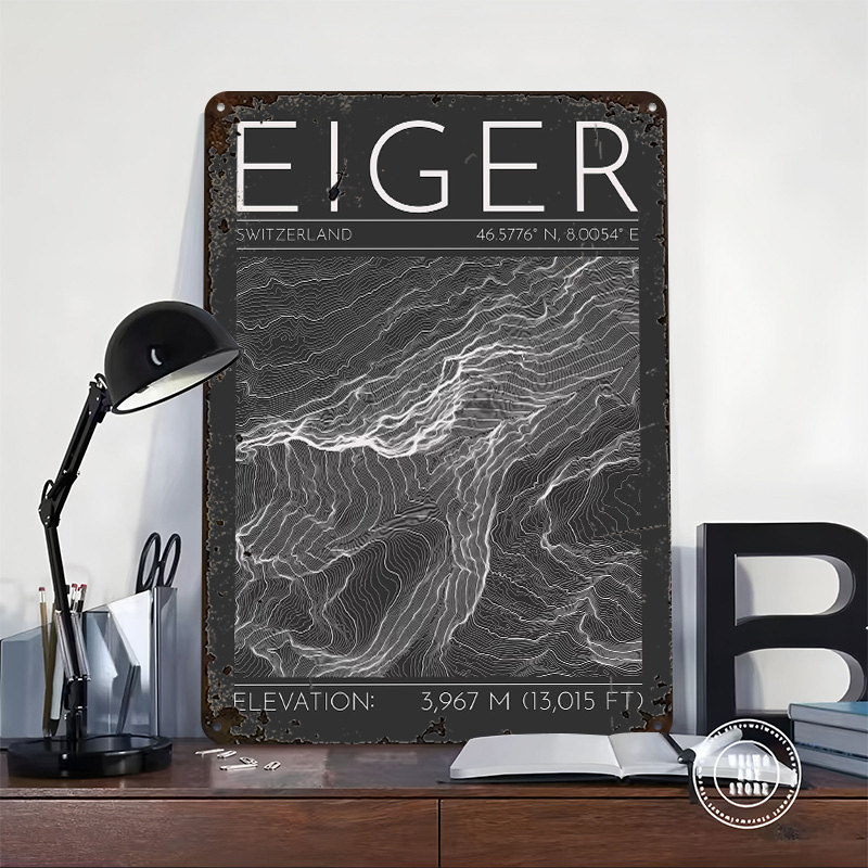 Eiger Mountain Topographic Con – Custom Map Poster recenzja i cena