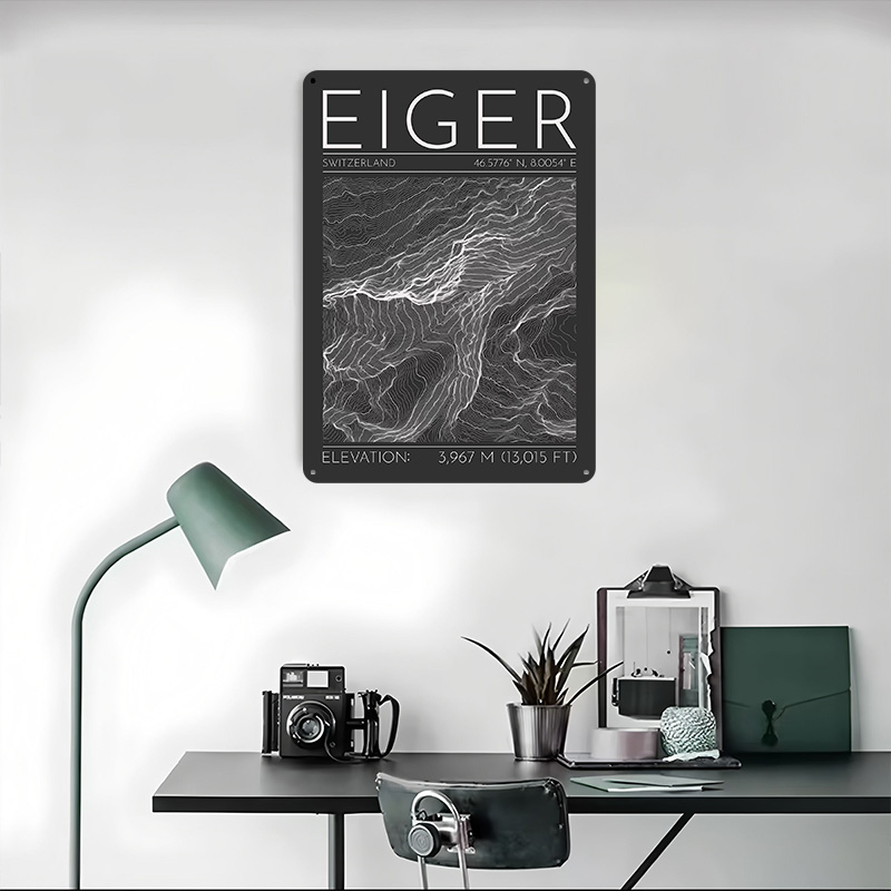 Eiger Mountain Topographic Con – Custom Map Poster recenzja i cena
