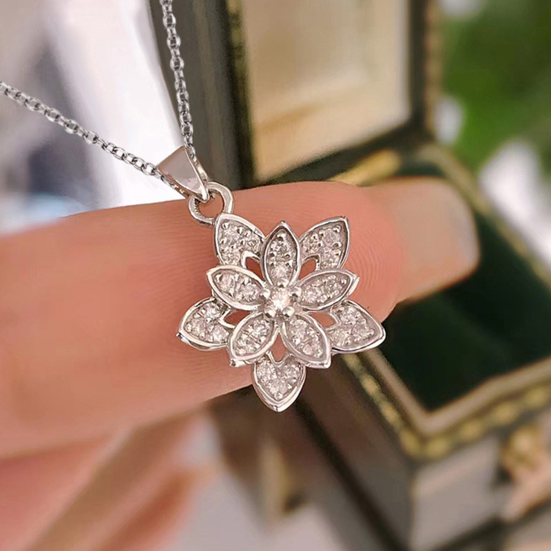 925 Sterling Silver Flower Nec – Birth Flower Necklace recenzja i cena