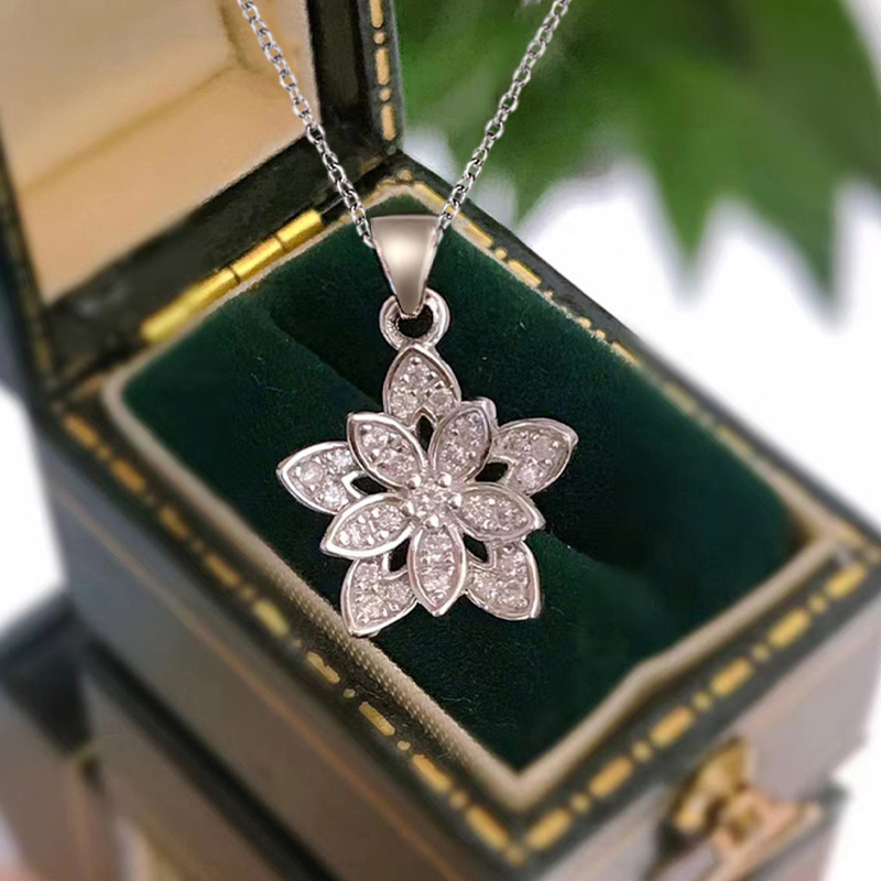 925 Sterling Silver Flower Nec – Birth Flower Necklace recenzja i cena