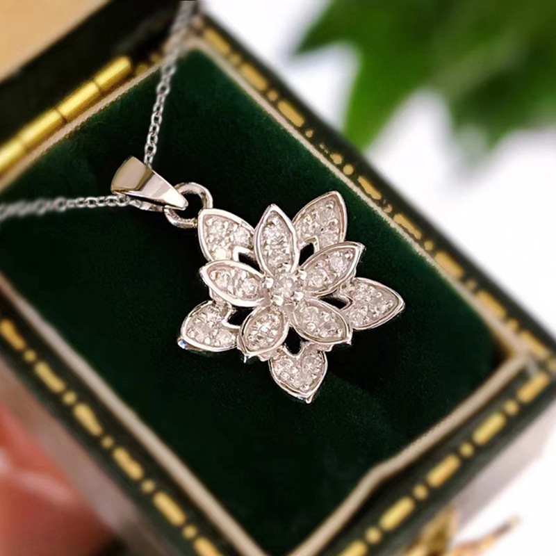 925 Sterling Silver Flower Nec – Birth Flower Necklace recenzja i cena