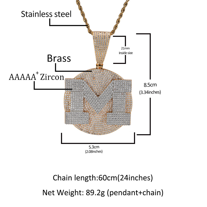 Custom Personality Big Letter  – Name Necklace Custom recenzja i cena