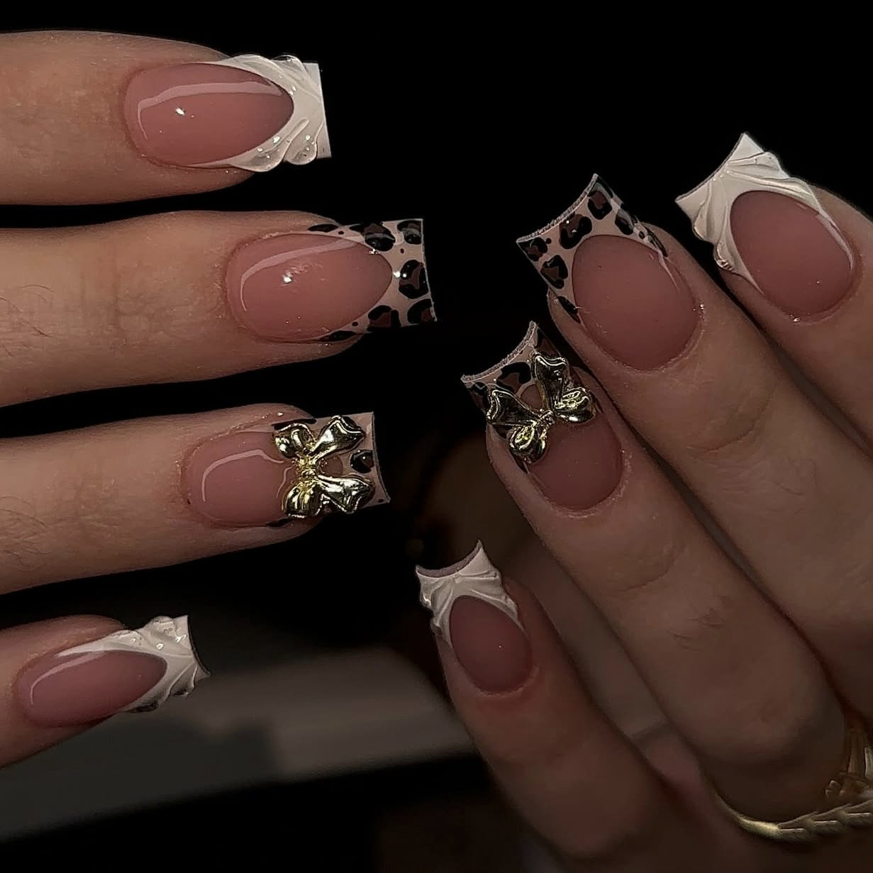 Short square fake nails for wo – Pressed Flower Art recenzja i cena