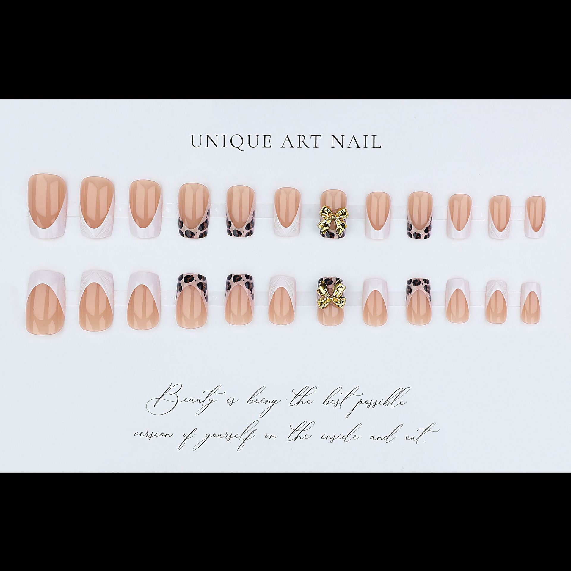 Short square fake nails for wo – Pressed Flower Art recenzja i cena
