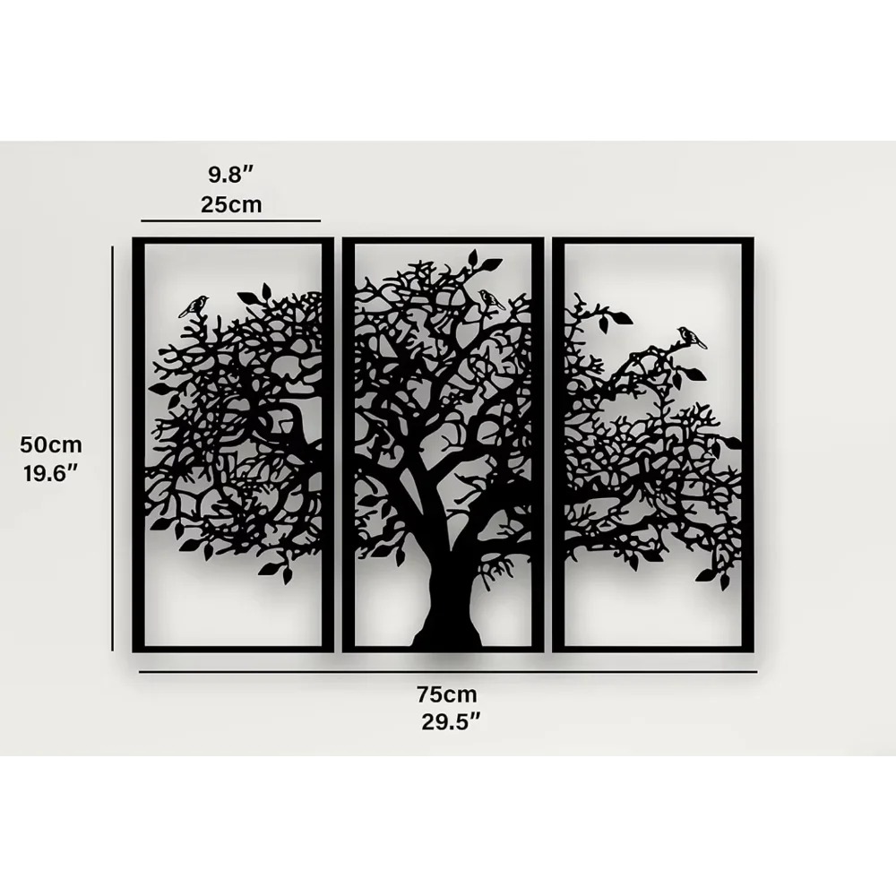 3Pcs Family Tree Metal Wall De – Family Tree Print recenzja i cena
