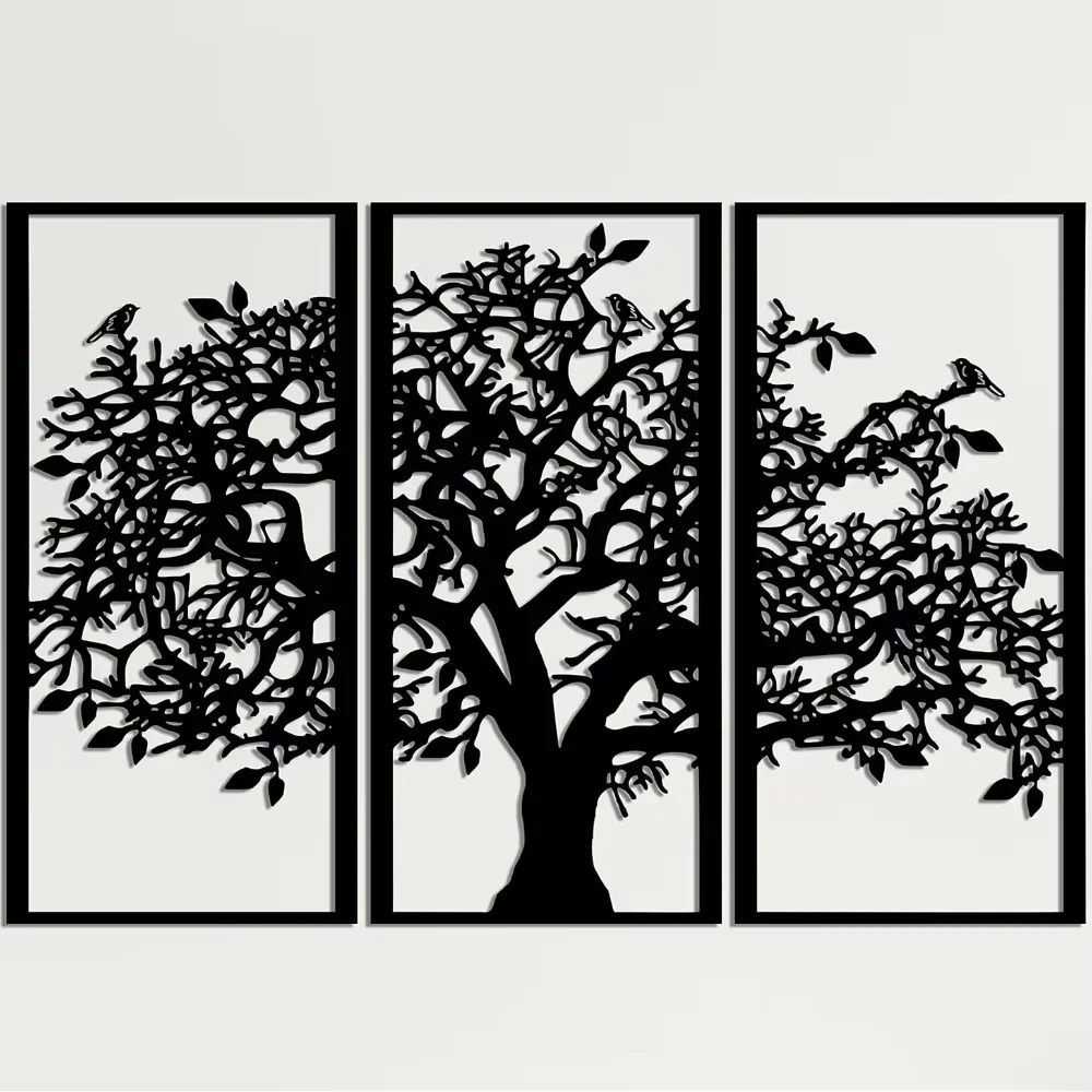 3Pcs Family Tree Metal Wall De – Family Tree Print recenzja i cena