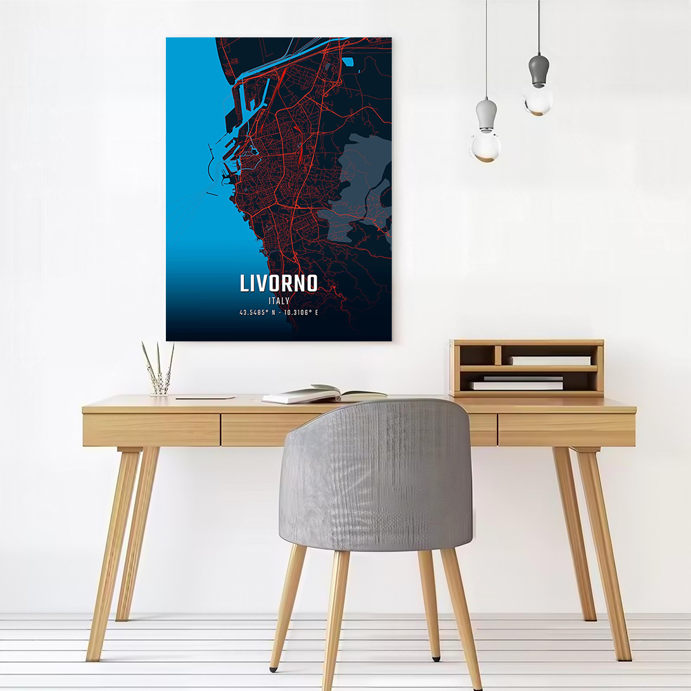 Livorno City Map Printed Canva – Custom Map Poster recenzja i cena