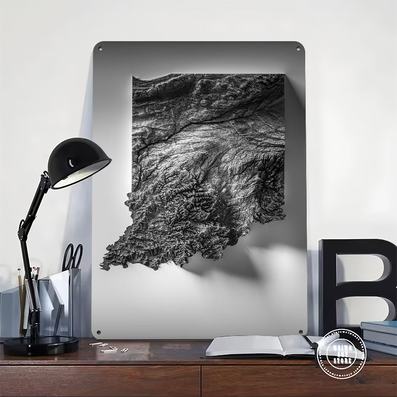 Indiana Topographic Map Printe – Custom Map Poster recenzja i cena