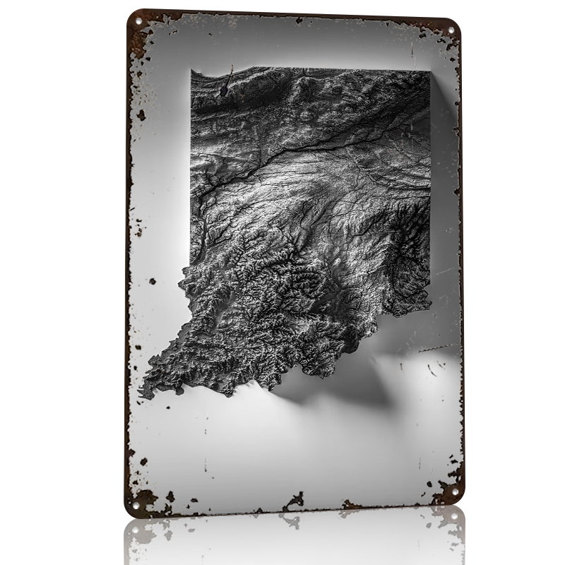 Indiana Topographic Map Printe – Custom Map Poster recenzja i cena