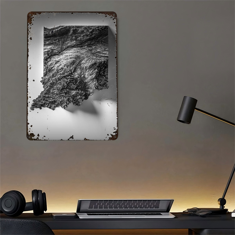 Indiana Topographic Map Printe – Custom Map Poster recenzja i cena