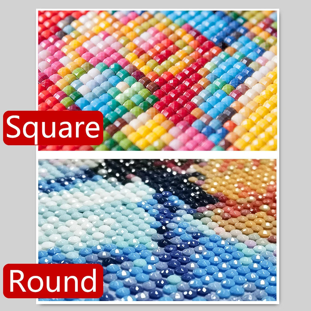 Frameless,5D DIY Square/Round  – Photo Mosaic Print recenzja i cena