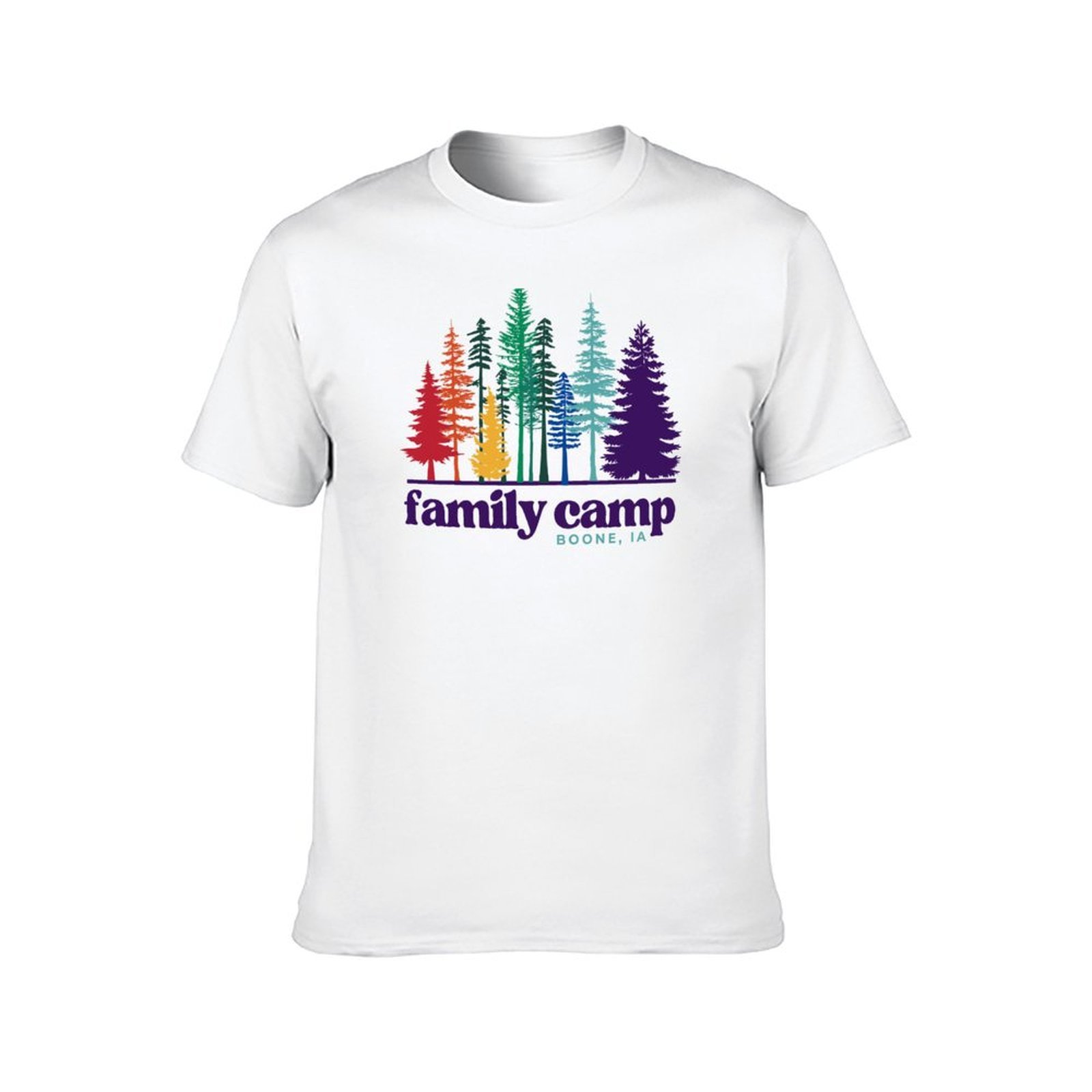 Family Camp Rainbow Trees T-Sh – Family Tree Print recenzja i cena