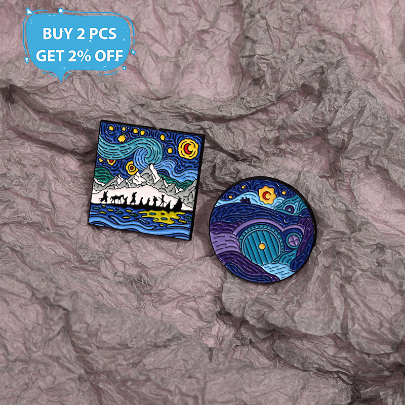 Night Sky Oil Painting Enamel  – Custom Night Sky recenzja i cena