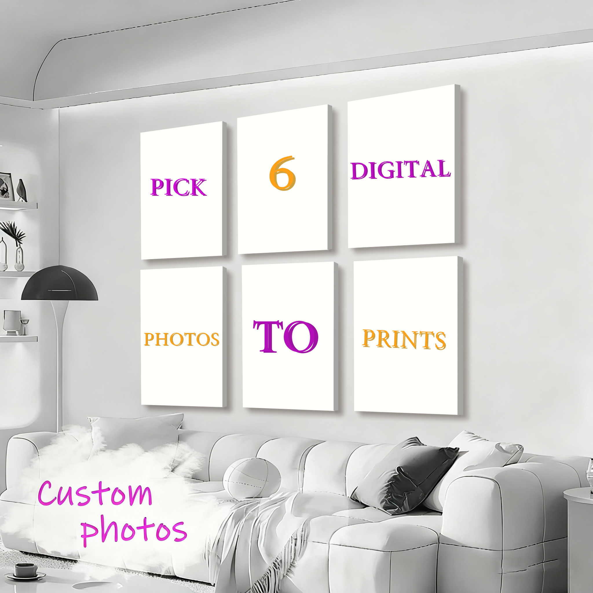 6pcs/set Custom Canvas Prints  – Pet Portrait Custom recenzja i cena