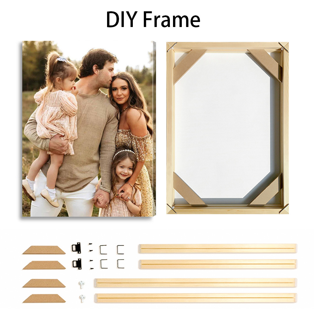 1 customized photo canvas, opt – Engraved Wood Frame recenzja i cena