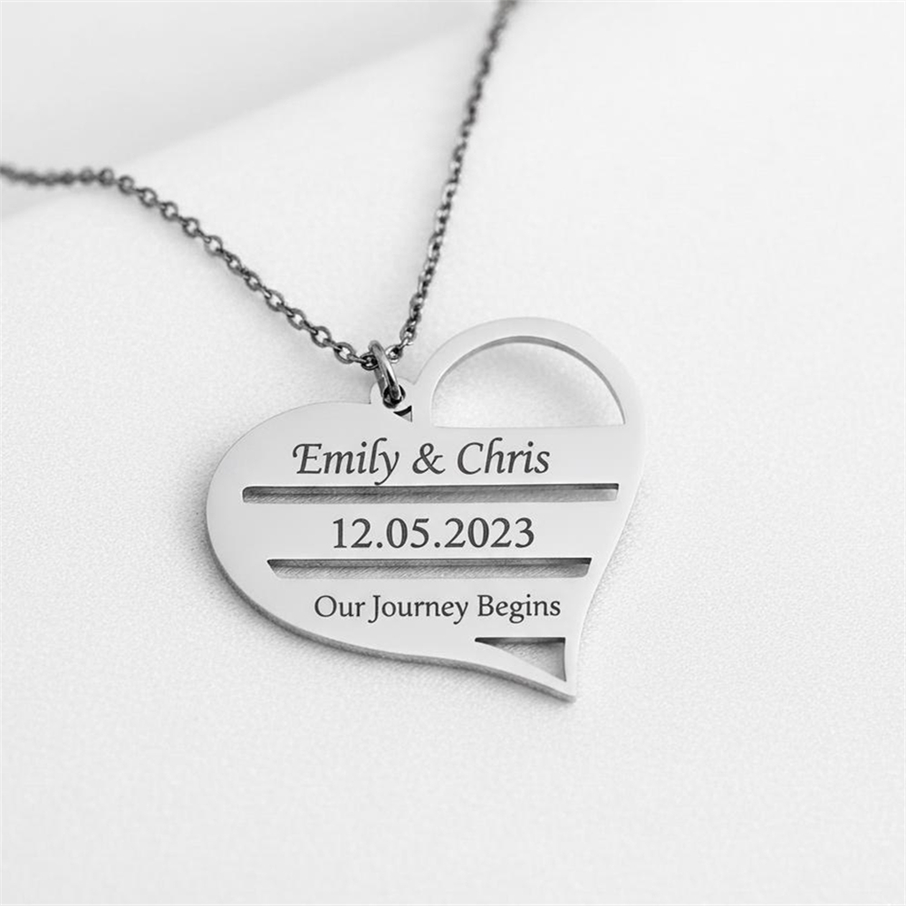 Custom Heart Necklace Stainles – Birth Flower Necklace recenzja i cena